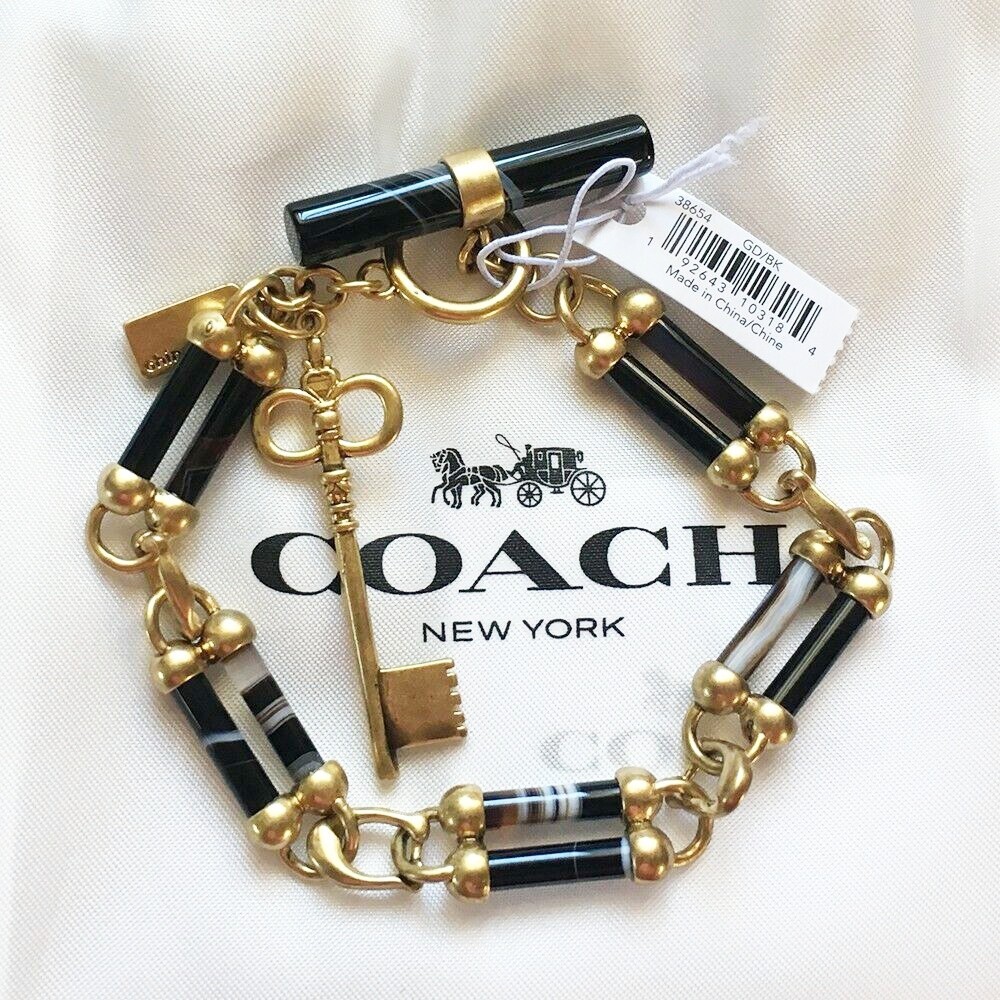 ❤︎ Brand New ❤︎ Coach Toggle Key Charm Bracelet 38654